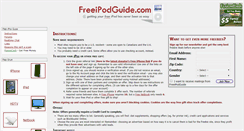 Desktop Screenshot of freeipodguide.com